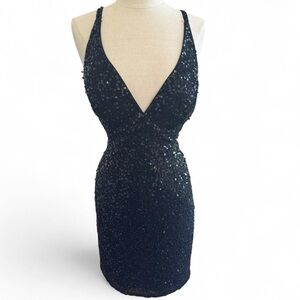 JUMP Apparel Black Sequin Mini Dress - Size 11/12